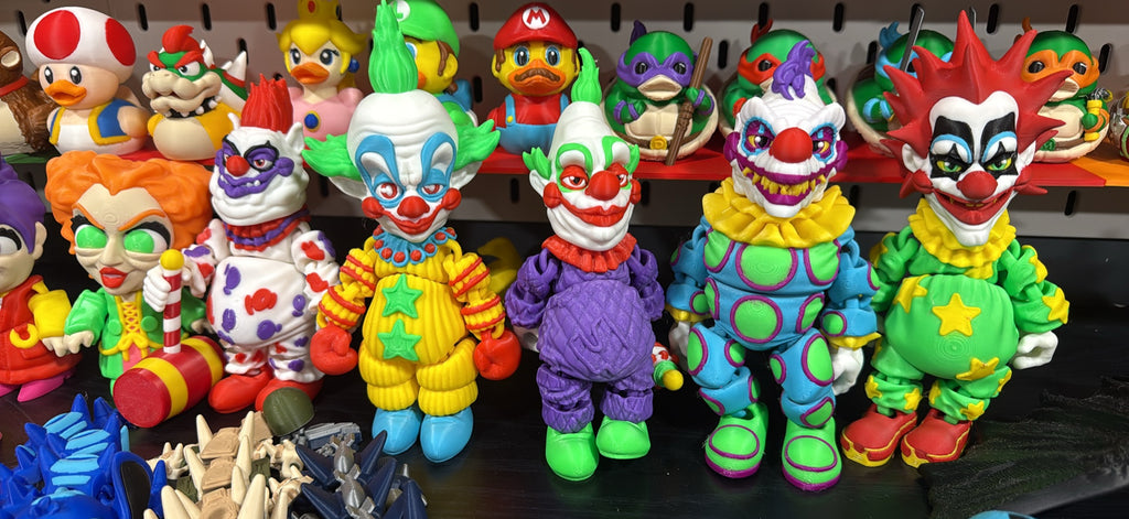 Killer Klowns From Outer Space 3D Printed Figures
