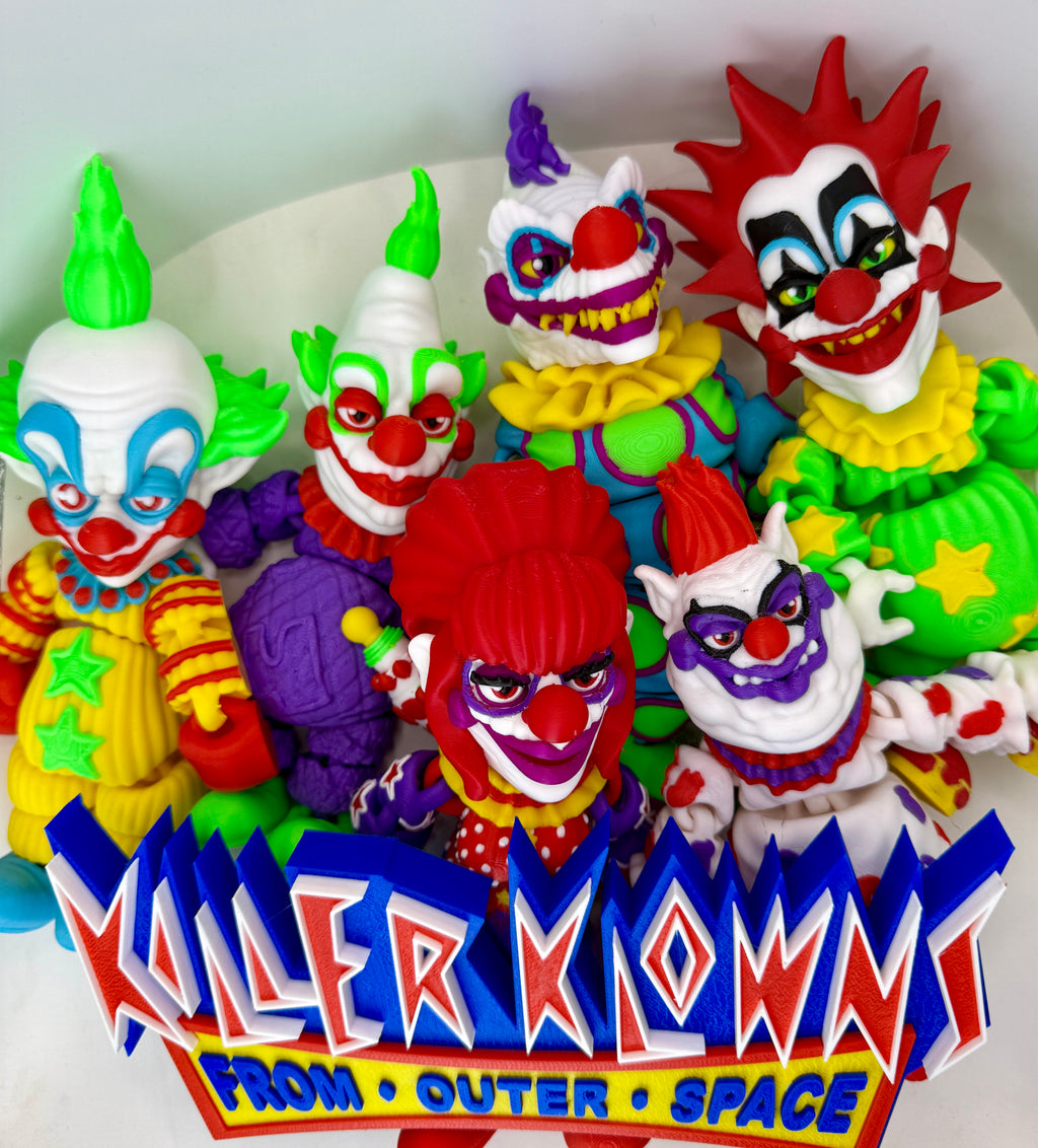 Killer Klowns From Outer Space 3D Printed Figures