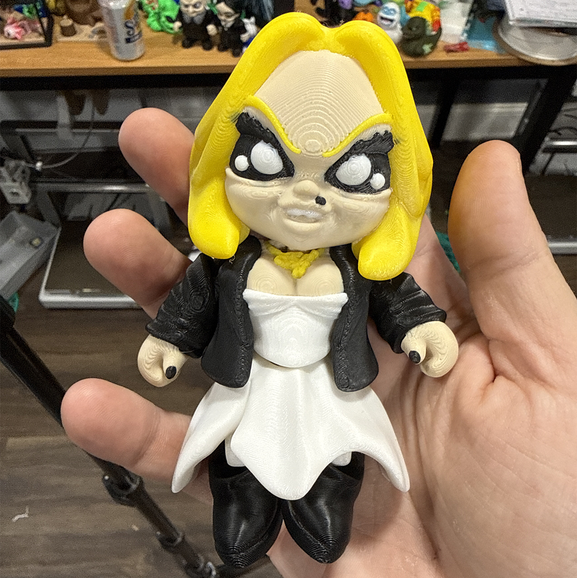 Tiffany Flexi Horror Figure 3D Printed