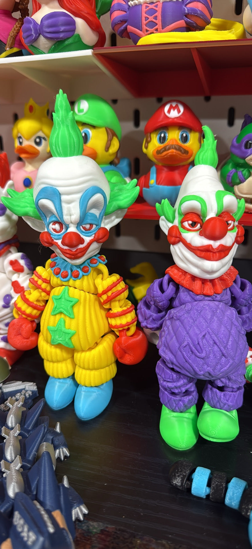 Killer Klowns From Outer Space 3D Printed Figures