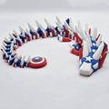 Patriotic Protector Dragon America 3d Printed