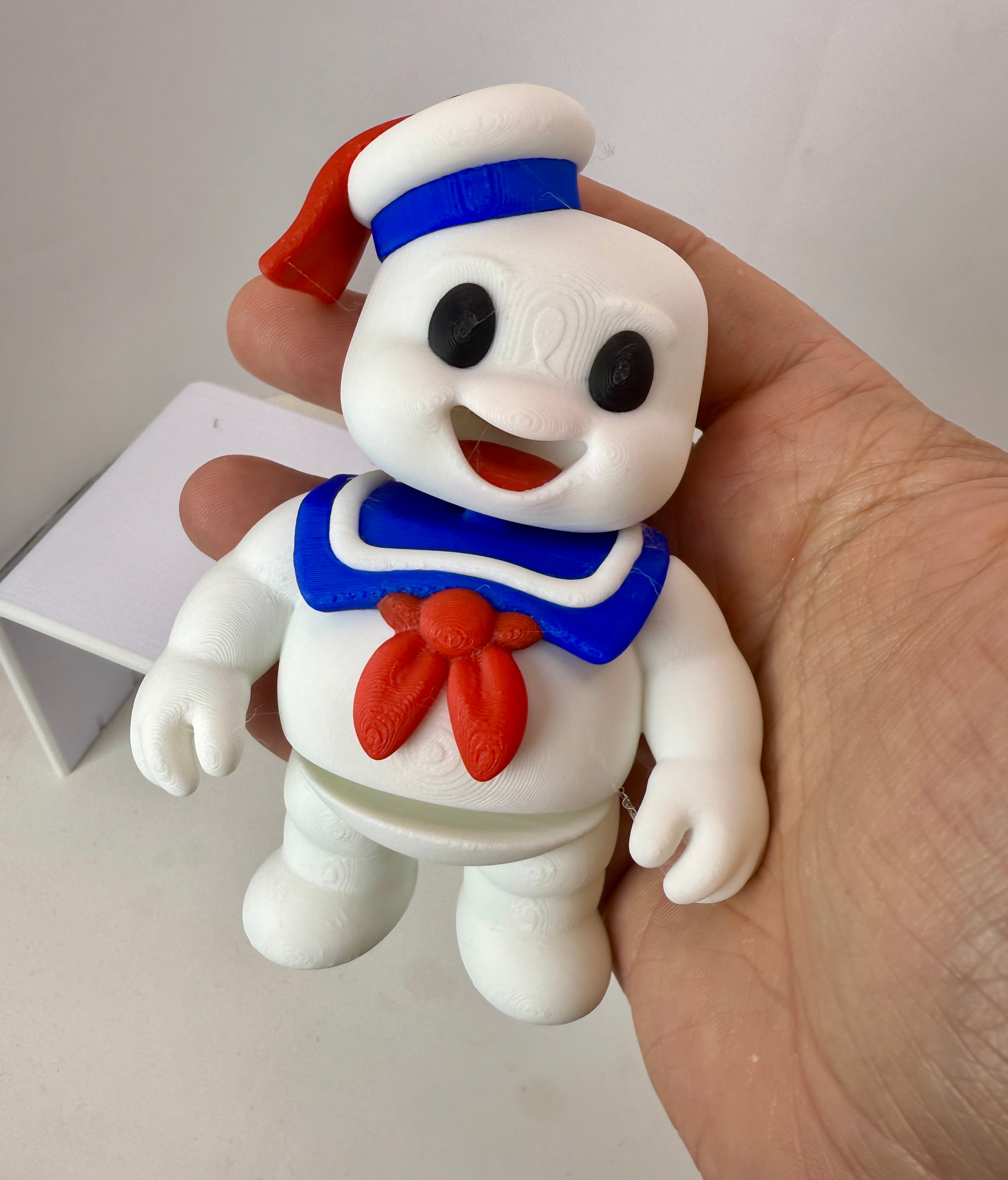 Marshmello Man 3D Printed Articulating Figure