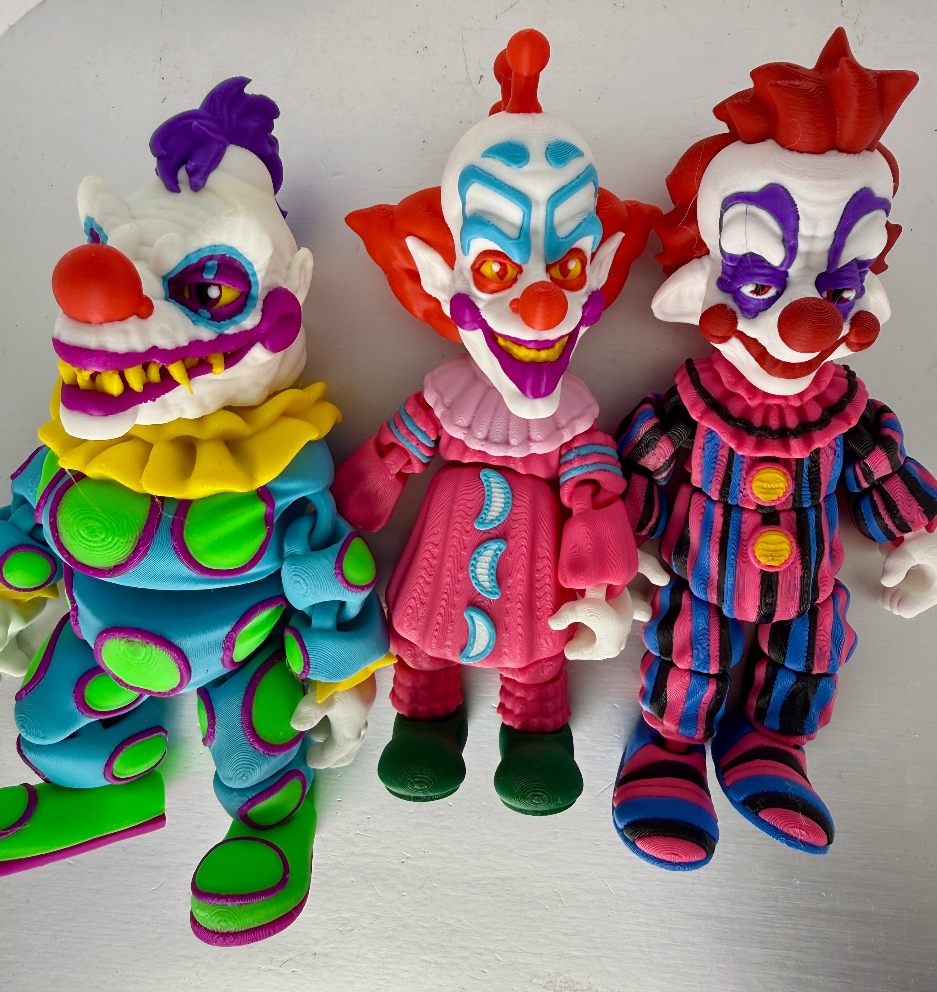 Killer Clown Figure Set – 3D Printed Articulated