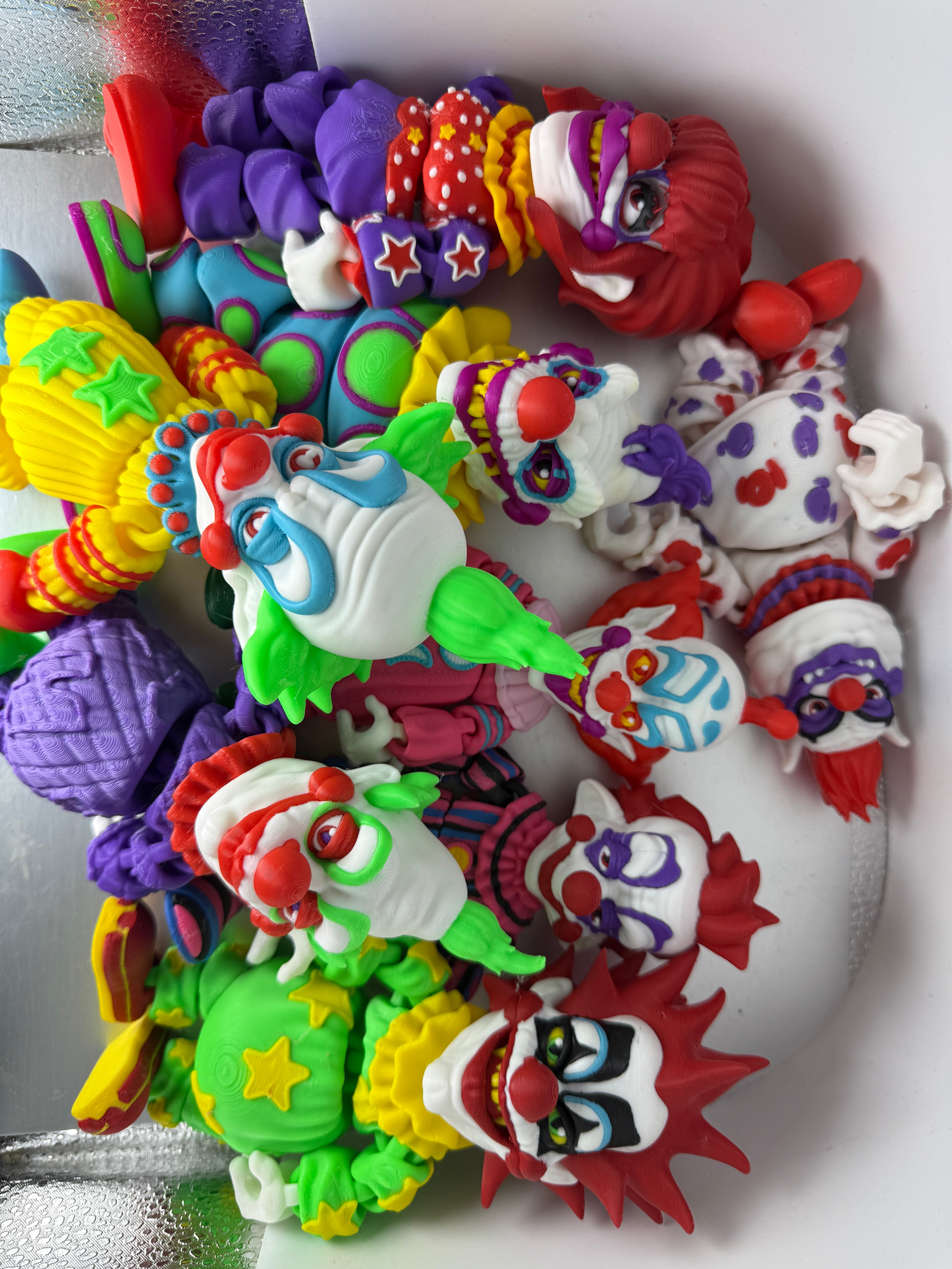 Killer Clown Figure Set – 3D Printed Articulated
