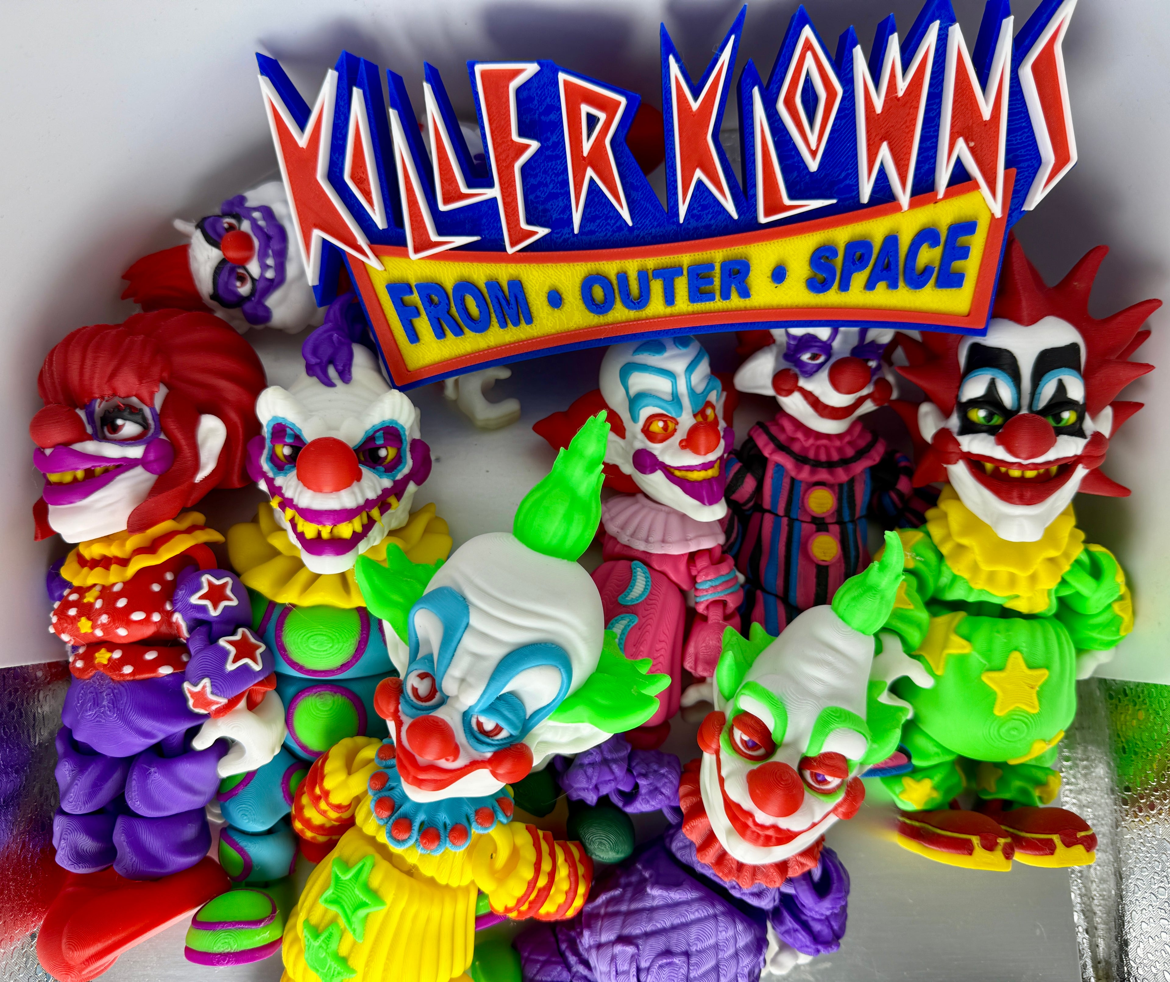 Killer Clown Figure Set – 3D Printed Articulated
