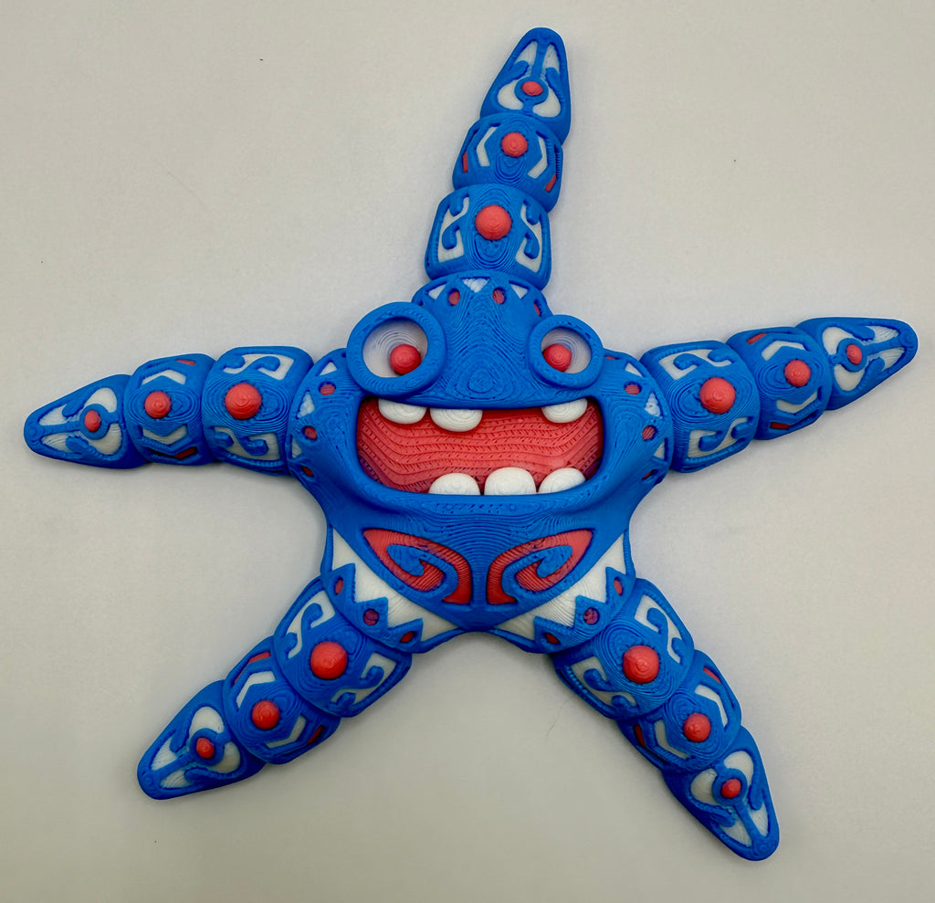 Tattooed Starfish – 3D Printed Articulated Figure