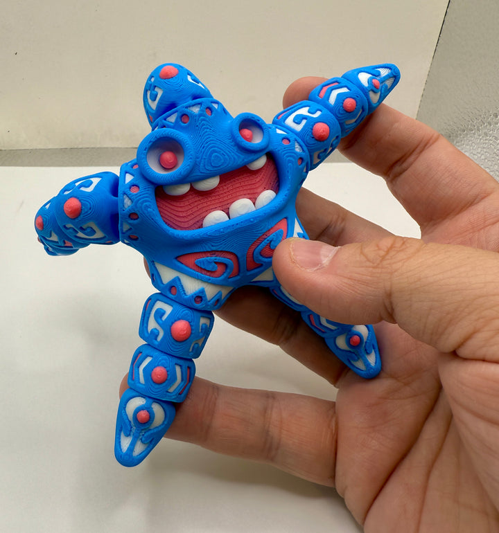 Tattooed Starfish – 3D Printed Articulated Figure