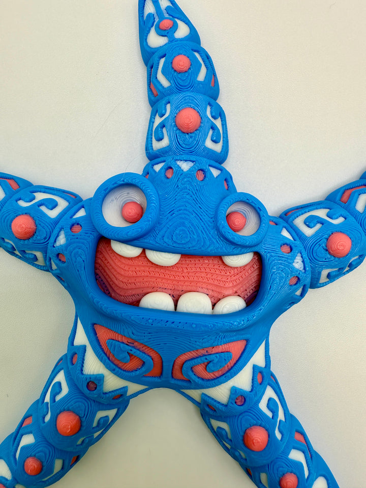 Tattooed Starfish – 3D Printed Articulated Figure