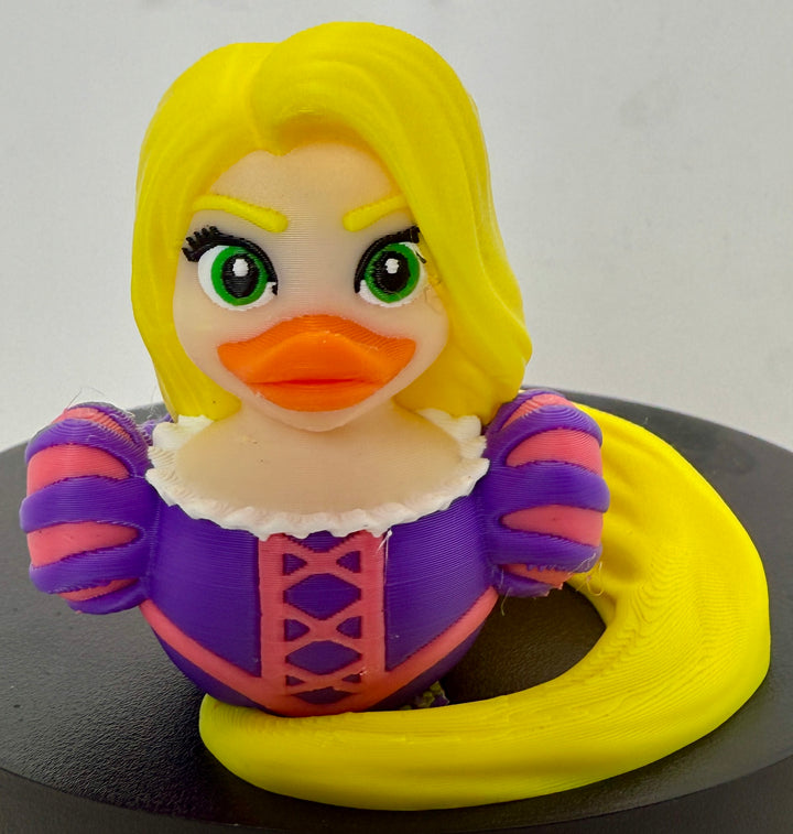 RapunzelDuck 3D Printed Figure